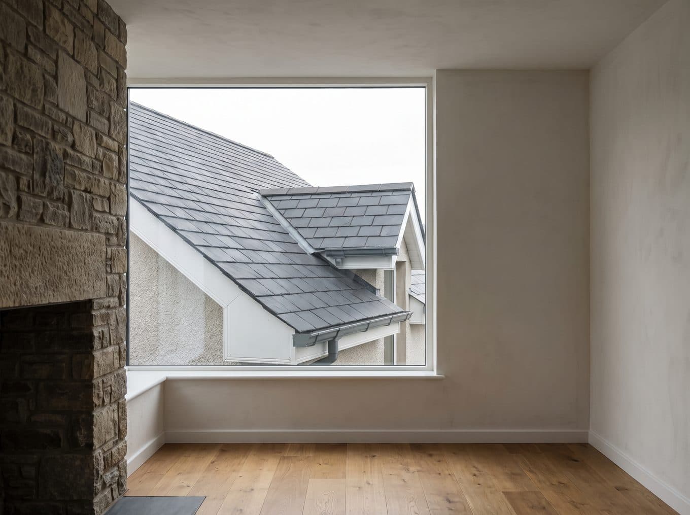 Repaired roof tiling on a residential property
